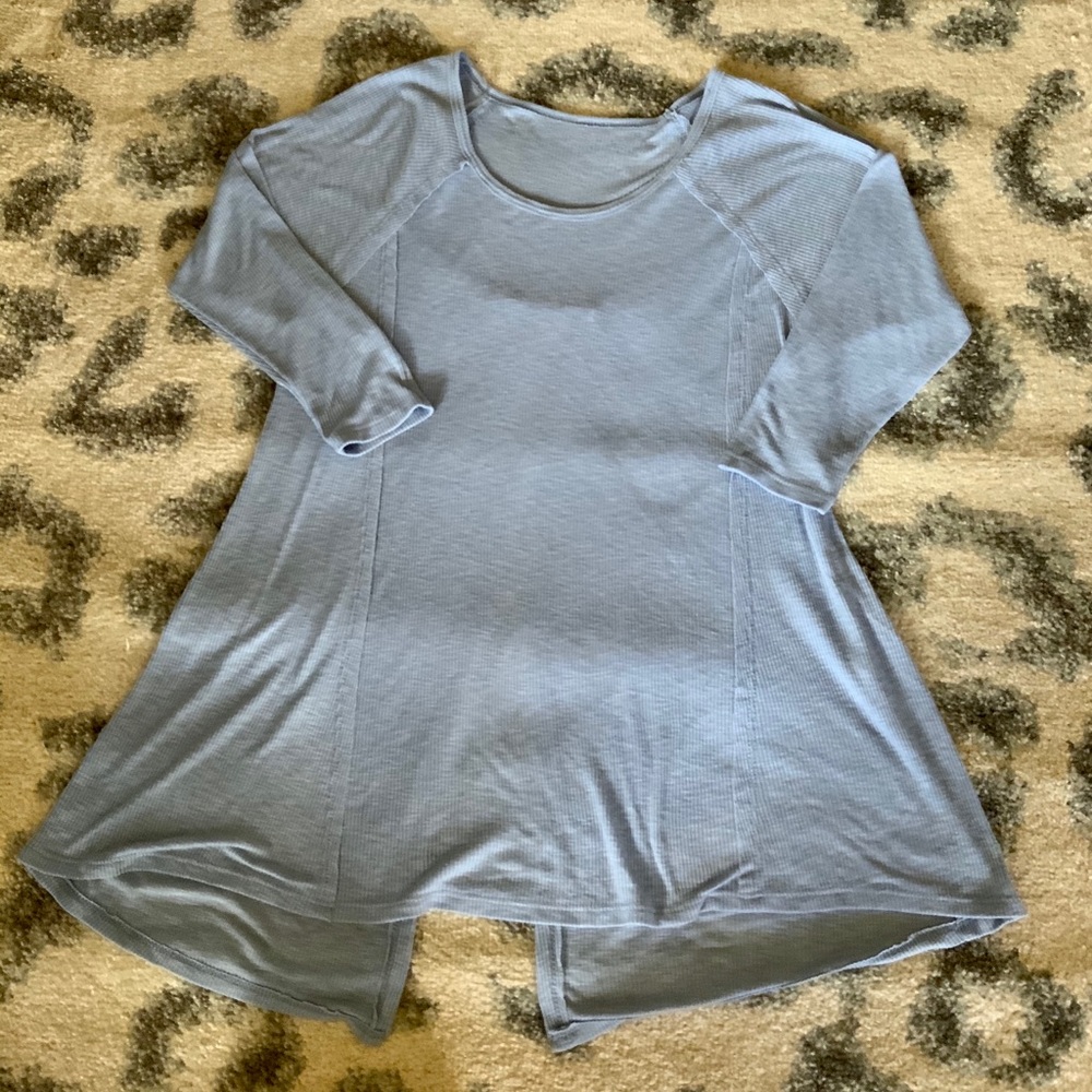 Long split back shirt